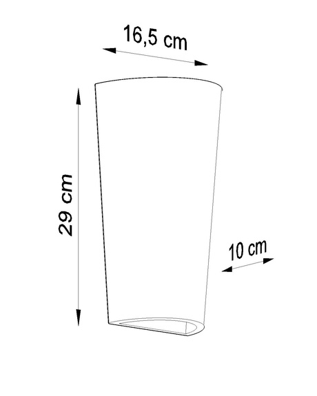 Applique en céramique LANA blanc + 1x ampoule LED E27 3000K Warm 7.5W 620lm