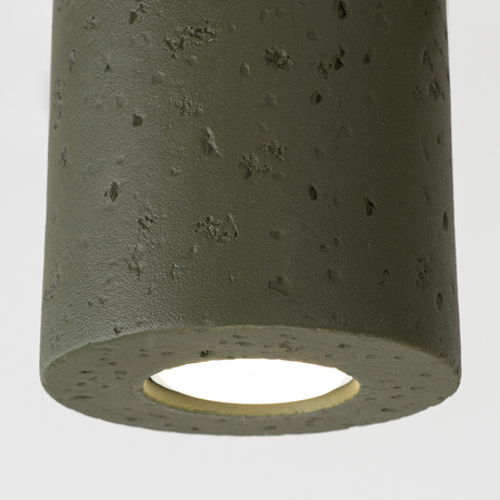 Plafonnier ORBIS béton vert olive