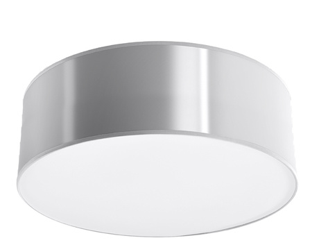 Plafond ARENA 25 GREY + 1x ampoule LED E27 4000K Cold 7.5W 650lm