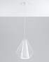 DEMI lampe suspendue blanche + 1x ampoule LED E27 3000K Warm 7,5W 620lm