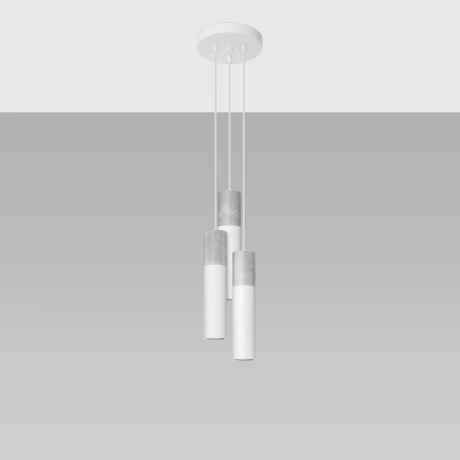 Lampe pendante BORGIO 3P blanc