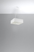 Lustre LOKKO 45 blanc + 5x ampoule LED E27 4000K Froid 7.5W 650lm