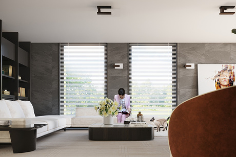 Applique LAPPO wengé + 1x ampoule LED E14 4000K Cold 7.5W 650lm