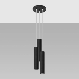 Lampe suspendue LAGOS 3P noir