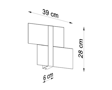 Applique MASSIMO blanc + 2x ampoule LED G9 3000K Warm 4.5W 510lm