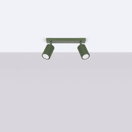 Plafonnier KARBON 2 vert olive