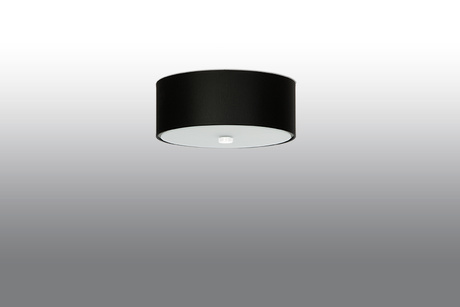 Plafond SKALA 30 noir + 3x ampoule LED E27 3000K Warm 7.5W 620lm