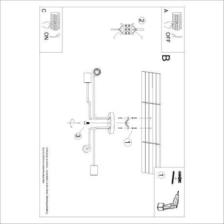 Lustre TIMBO 4 blanc