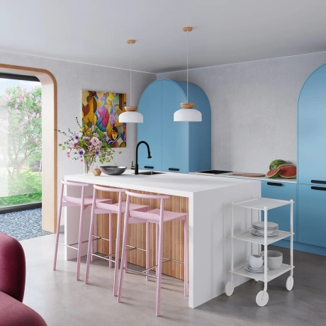 Lampe suspendue MARION blanc