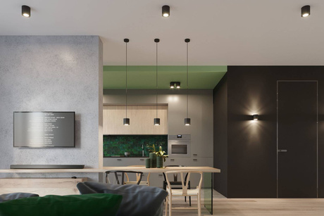 Applique ORBIS noir + 1x ampoule LED G9 3000K Warm 4.5W 510lm