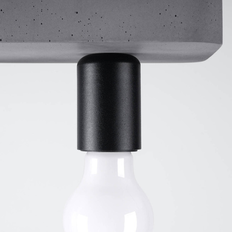 Plafond TAVO 3 + 3x ampoule LED E27 3000K Warm 7.5W 620lm