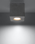 QUAD plafond en béton + 1x ampoule LED GU-10 4000K Cold 7W 630lm
