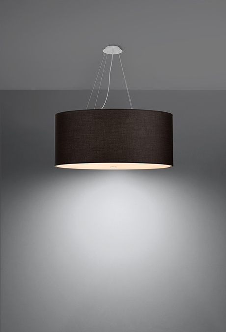 Lustre OTTO 70 noir + 6x ampoule LED E27 3000K Warm 7.5W 620lm
