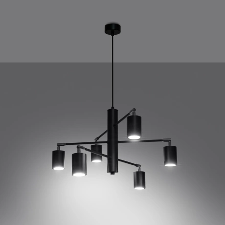 Lustre LEMMI 6 noir