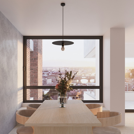 FLAVIO lampe suspendue noire + 1x ampoule LED E27 4000K Cold 7,5W 650lm