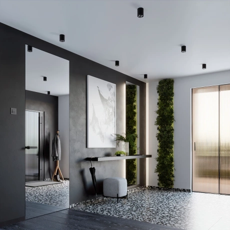 Plafonnier ZOE noir LED