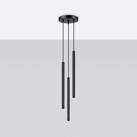 ARCHE 3P lampe suspendue noire + 3x ampoule LED G9 4000K Cold 4,5W 460lm