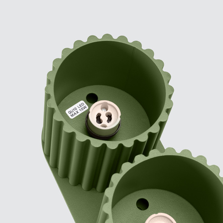 Plafonnier AURA 2 vert olive GU10