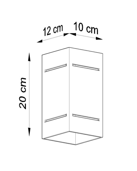 Applique BLOCCO blanc + 1x ampoule LED G9 3000K Warm 4.5W 510lm