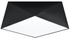 Plafond HEXA 35 BLACK + 2x ampoule LED E27 4000K Cold 7.5W 650lm
