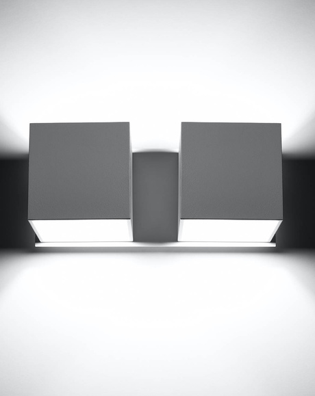 Applique QUAD 2 blanche + 2x ampoule LED G9 4000K froide 4,5W 530lm