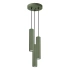 Lampe suspendue KARBON 3P vert olive