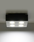 Plafond MONO 4 noir + 4x ampoule LED GU-10 3000K Warm 7W 620lm