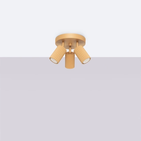 Plafonnier KARBON 3P or