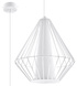 DEMI lampe suspendue blanche + 1x ampoule LED E27 4000K froide 7,5W 650lm