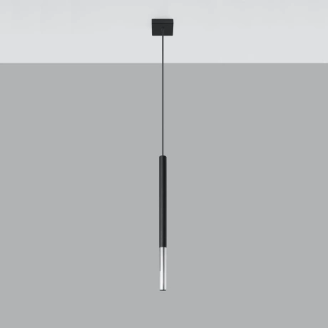 Lampe suspendue MOZAICA 1 noir/chrome