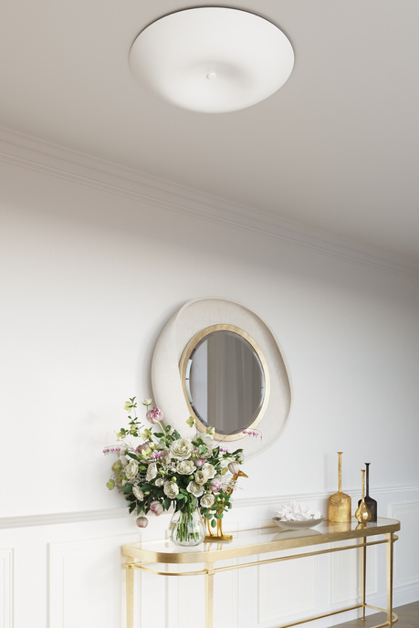 Plafond FUSION 430 + 4x ampoule LED E27 3000K Warm 7.5W 620lm