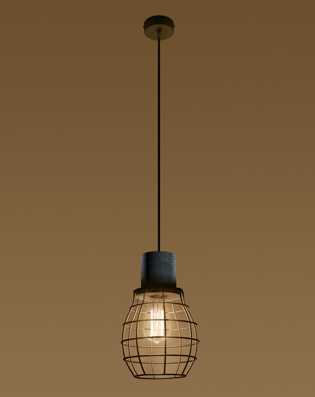 LUGO lampe suspendue + 1x ampoule LED E27 4000K Cold 7,5W 650lm