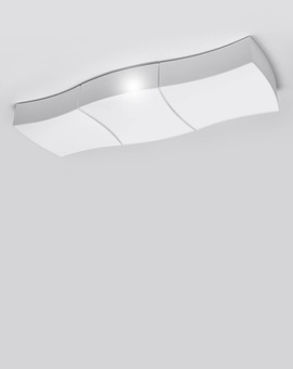 Plafond SQUARE 3 blanc + 6x ampoule LED E27 3000K Warm 7.5W 620lm