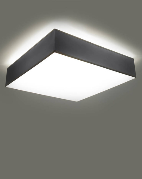 Plafond HORUS 25 GREY + 1x ampoule LED E27 3000K Warm 7.5W 620lm