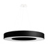 Lustre SATURNO SLIM 70 noir + 6x ampoule LED E27 4000K Froid 7.5W 650lm