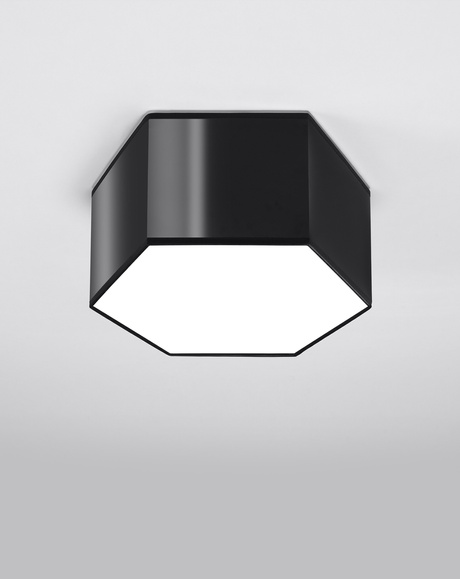 Plafond SUNDE 15 noir + 2x ampoule LED E27 3000K Warm 7.5W 620lm