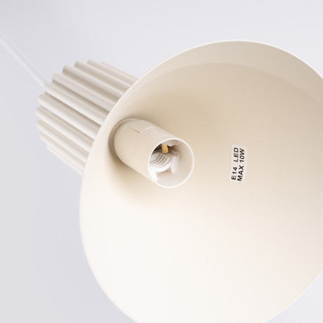 Lampe suspendue ESTRIA 3P beige