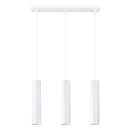 Lampe suspendue KARBON 3L blanc