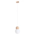 Lampe suspendue PEKKA 1 blanc/bois naturel