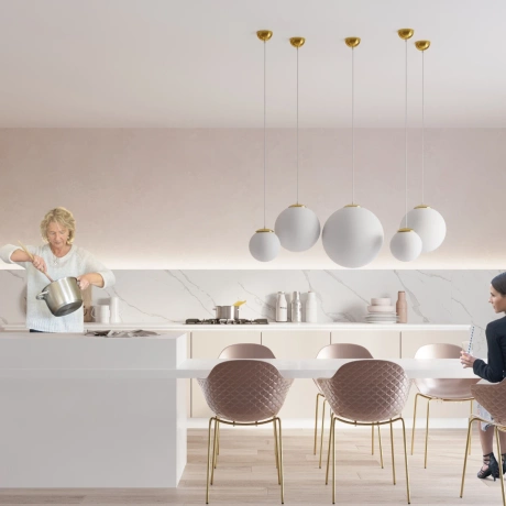 Lampe pendante UGO 40 doré