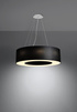 Lustre SATURNO 70 noir + 6x ampoule LED E27 3000K Warm 7.5W 620lm