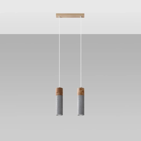 Lampe suspendue ZANE 2 gris