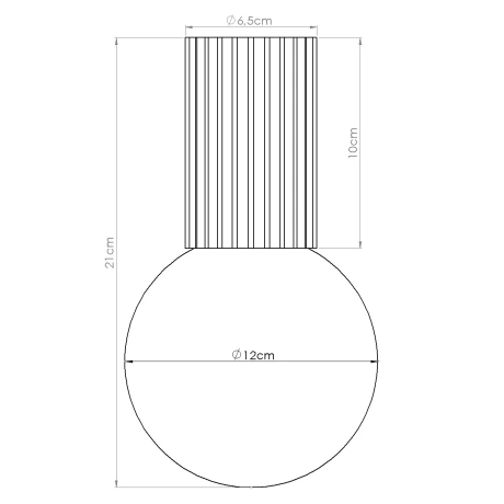 Plafonnier HALO rouge ochra IP44
