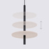 Lampe suspendue FELTRO 1 noir/beige
