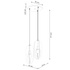 NICUS 3P lampe suspendue blanche + 3x ampoule LED E27 3000K Warm 7.5W 620lm