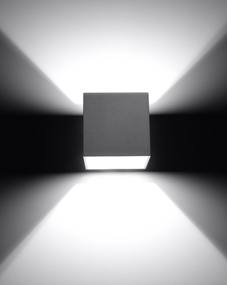 Applique QUAD 1 grise + 1x ampoule LED G9 4000K froide 4,5W 530lm