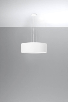 Lustre ROLLO 45 blanc + 3x ampoule LED E27 4000K Froid 7.5W 650lm