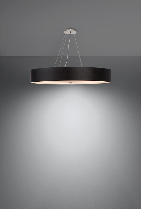 Lustre SKALA 90 noir + 6x ampoule LED E27 4000K Froid 7.5W 650lm