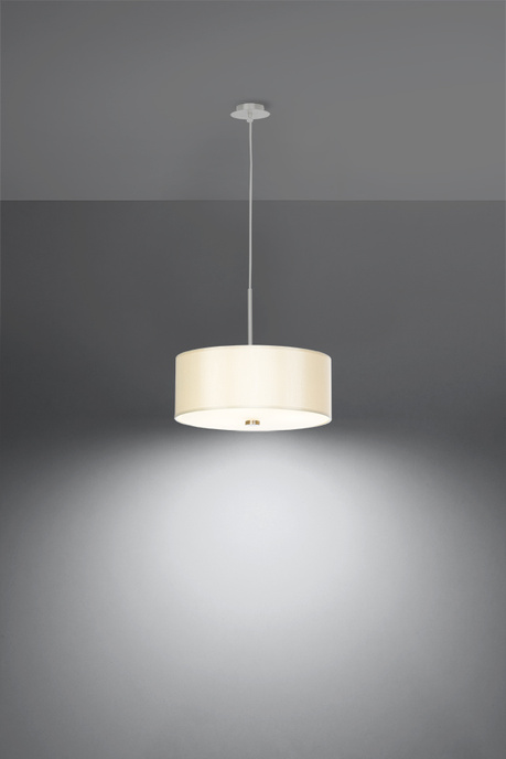 Lustre SKALA 30 blanc + 3x ampoule LED E27 3000K Warm 7.5W 620lm