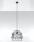 Lampe suspendue GATE noire + 1x ampoule LED E27 4000K Cold 7,5W 650lm